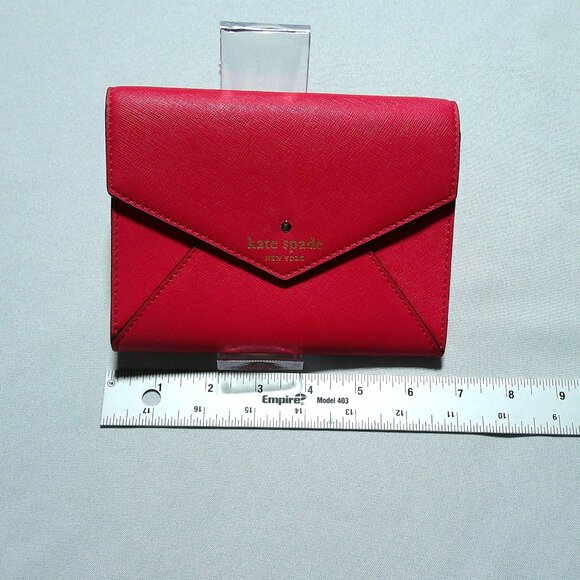 Kate Spade Envelope Wallet Minimalist Style Pink - Picture 7 of 8